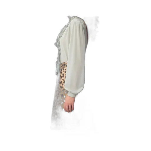 Ruffled Straight Hem Shirt