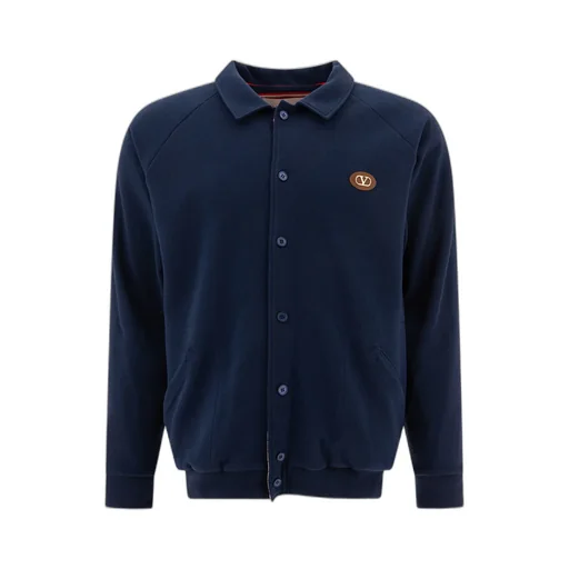Vlogo Signature Button-Up Bomber Jacket