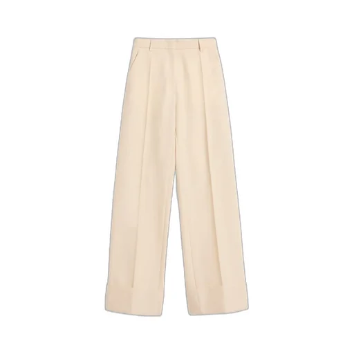 Diagonal Dry Wool Trousers