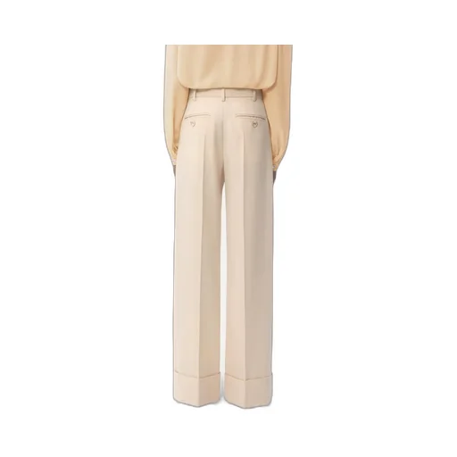 Diagonal Dry Wool Trousers