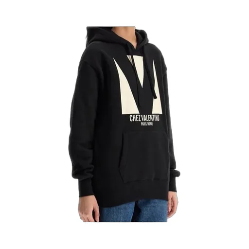 Chez Valentino Oversized Drawstring Hoodie