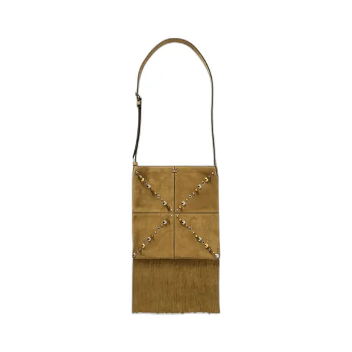 NellcÔTe Suede Shoulder Bag With Fringes