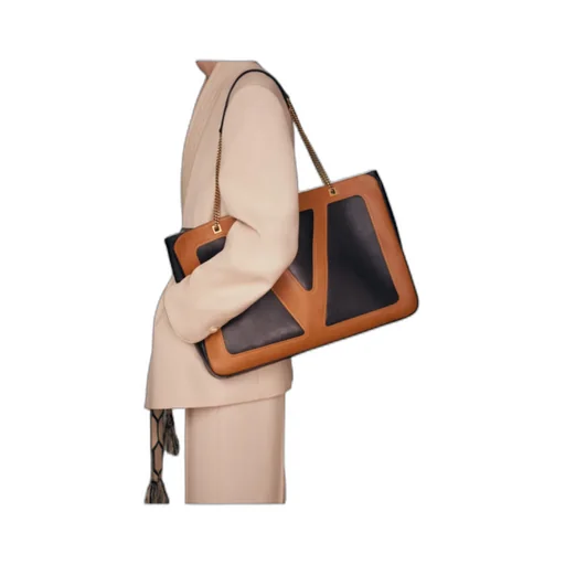 Vlogo Signature Chain-Link Tote Bag