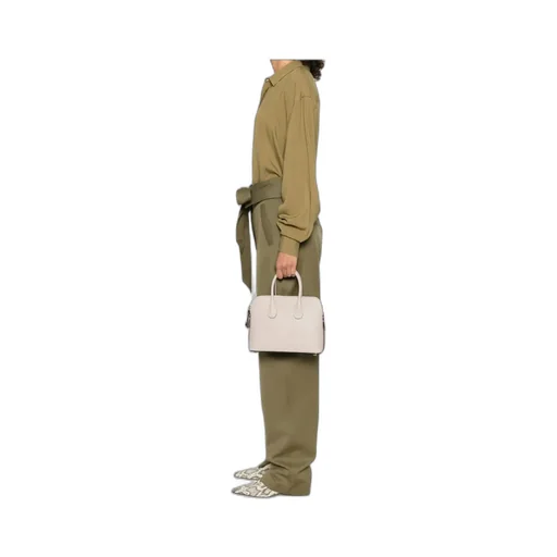 Mylogo Leather Tote Bag