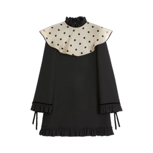 Crepe Couture High Neck Mini Dress