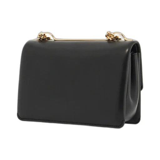 Vlogo Plaque Foldover Top Shoulder Bag