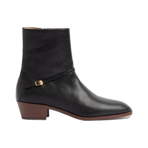 Pat Almond Toe Ankle Boots