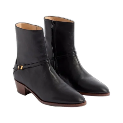 Pat Almond Toe Ankle Boots