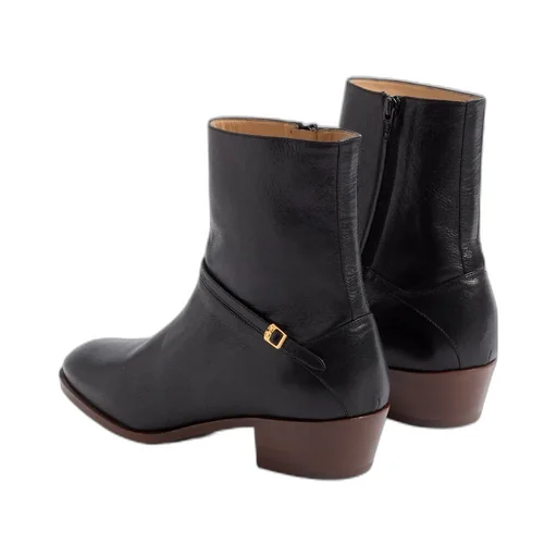 Pat Almond Toe Ankle Boots