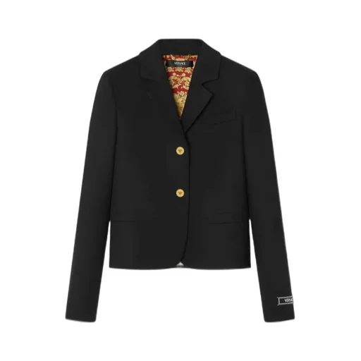 Gold-Button Cotton Jacket