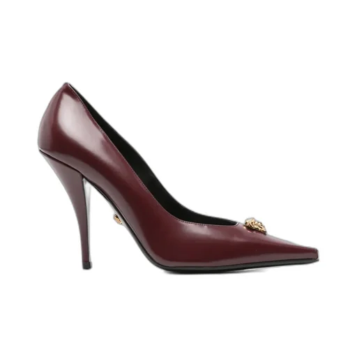 110Mm Medusa-Embellished Pointed-Toe Pumps