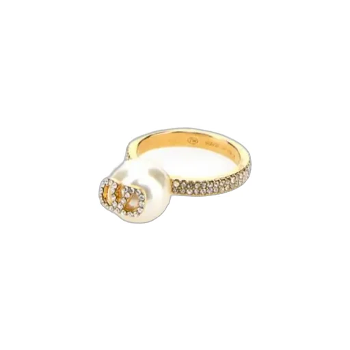 Vlogo Signature Embellished Ring