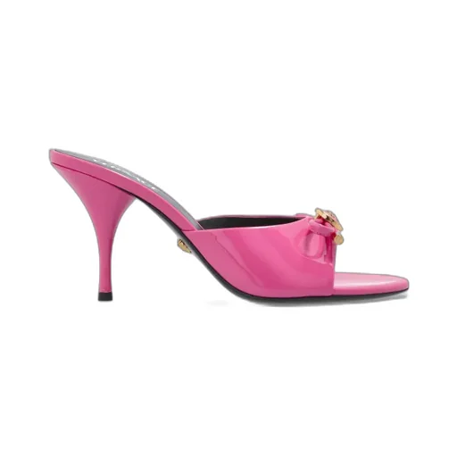 Medusa Bow-Detailed Open-Toe Mules