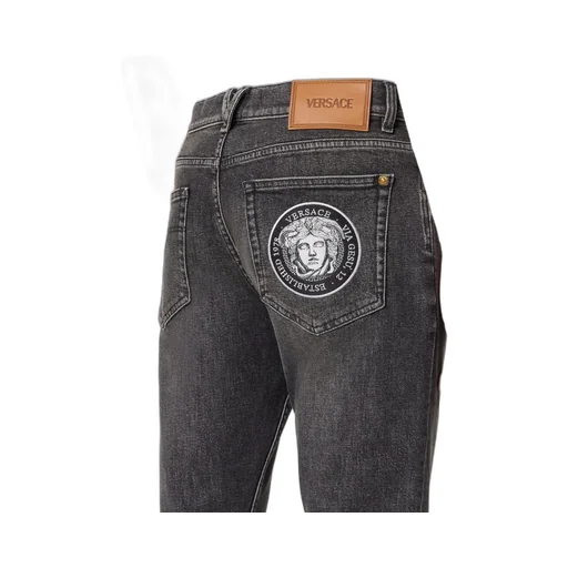 La Medusa Embroidery-Detail Jeans
