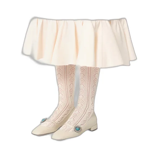 Preshows Embellished Square Toe Ballet Flats