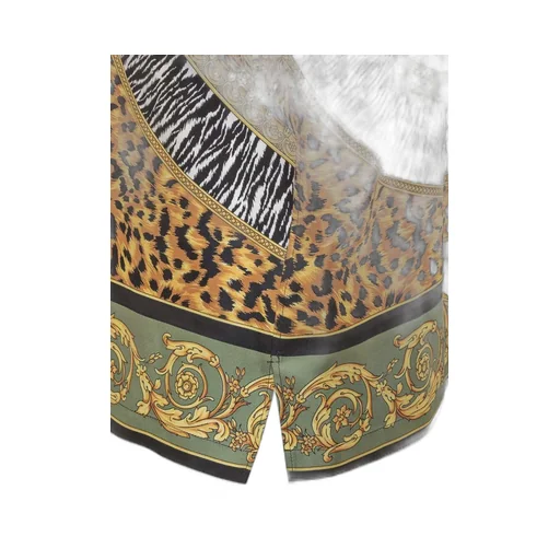 Leopard Printed Short-Sleeved Shirt