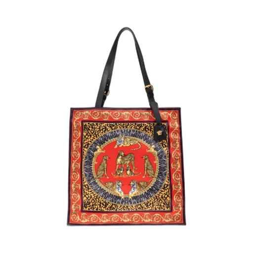 Animal-Print Baroque Tote Bag