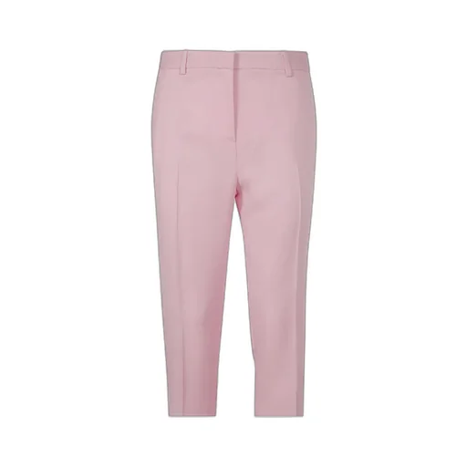 Button-Embellished Skinny Trousers