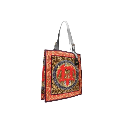 Animal-Print Baroque Tote Bag