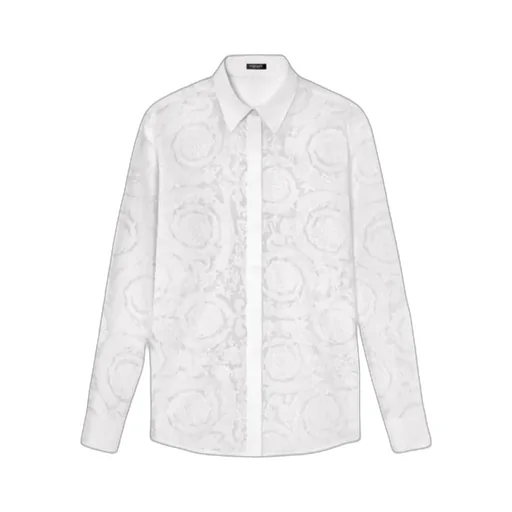 Barocco-Jacquard Button-Up Shirt