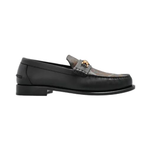 Medusa-Head Leather Loafers