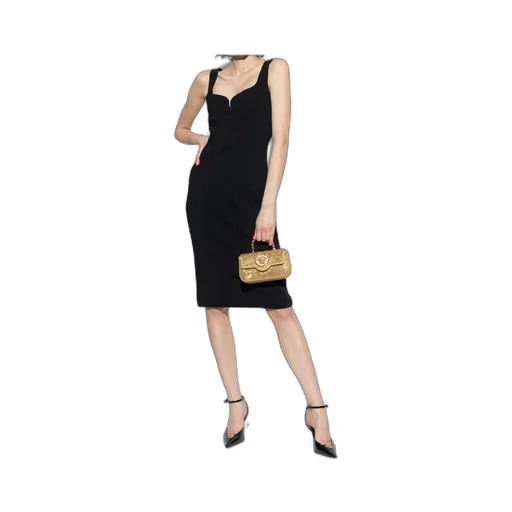 Sweetheart-Neckline Midi Dress