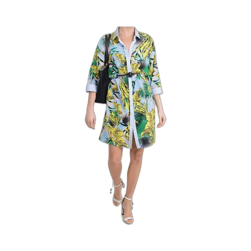 Palm Print Dress