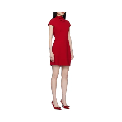 Draped Straight Hem Mini Dress