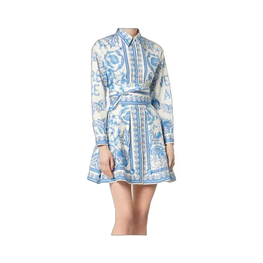 Underwater Barocco Shirt Dress