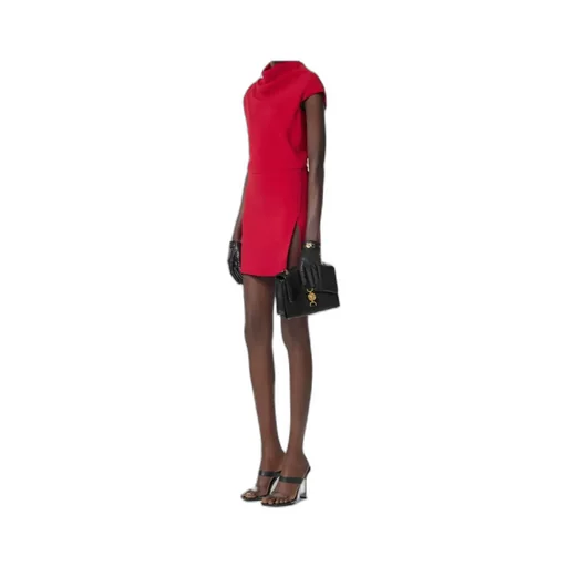 Draped Straight Hem Mini Dress