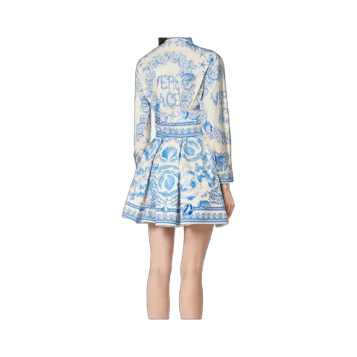 Underwater Barocco Shirt Dress