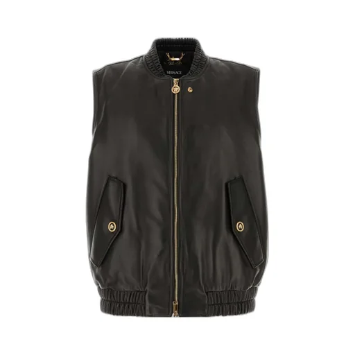 Leather Zip-Fastening Gilet