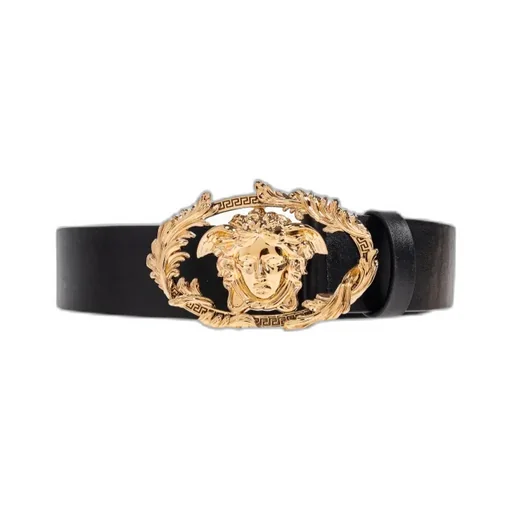 Medusa Head Leather Belt