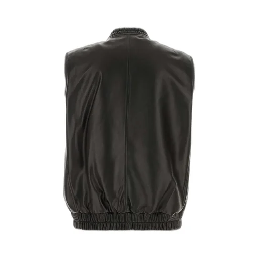 Leather Zip-Fastening Gilet