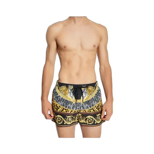 Tiger Baroque-Print Swim Shorts