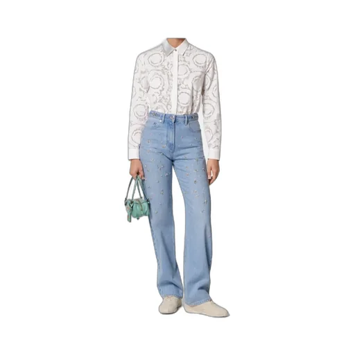Barocco-Jacquard Button-Up Shirt