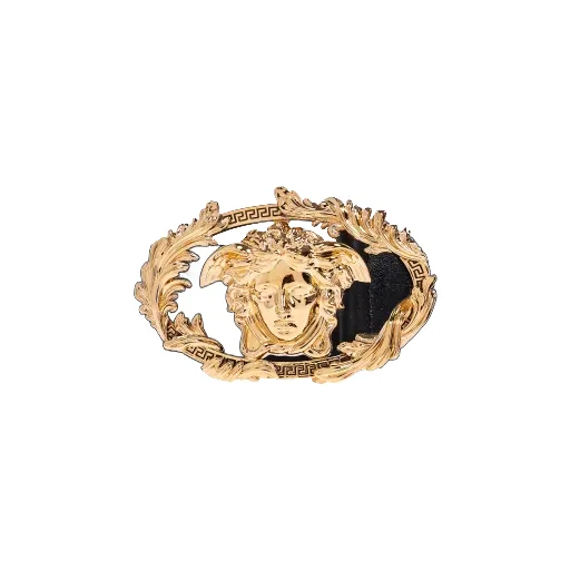 Medusa Head Leather Belt