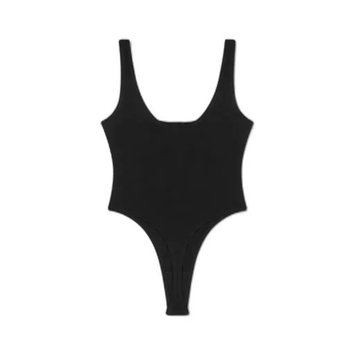 Logo Ribbed Bodysuit