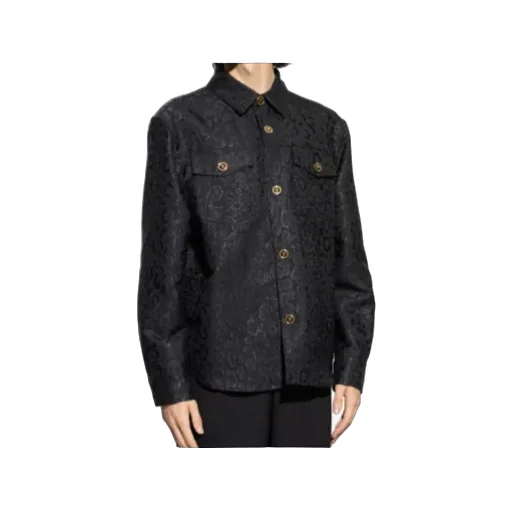 Leopard-Print Long-Sleeve Shirt