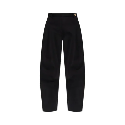 Medusa-Button Panel Trousers
