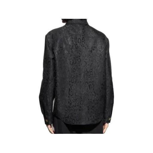 Leopard-Print Long-Sleeve Shirt