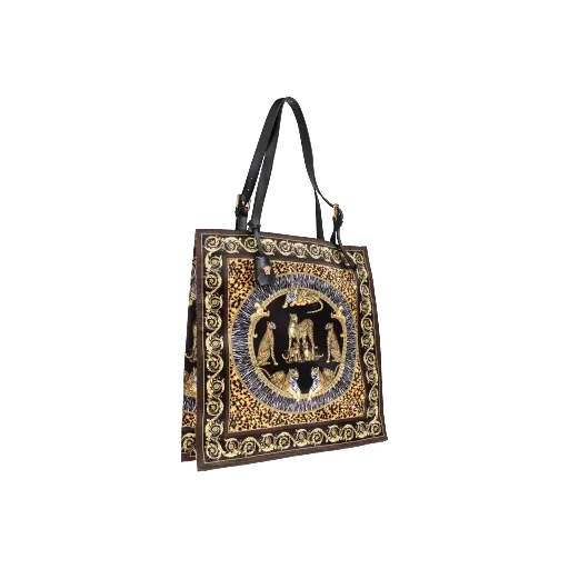 Animal-Print Baroque Tote Bag