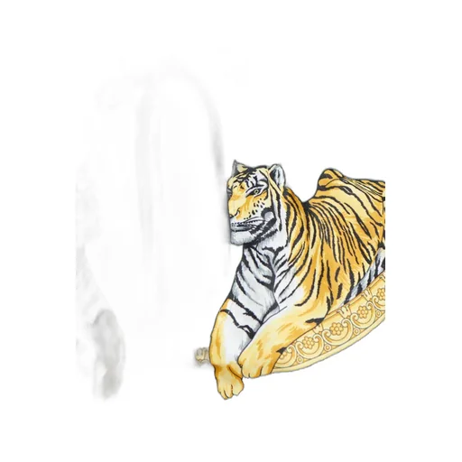 Tiger-Print Drawstring Swim Shorts