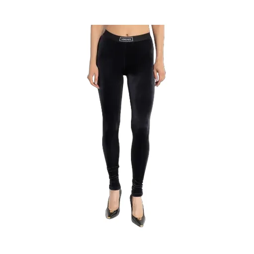 Logo-Band Ribbed Trousers
