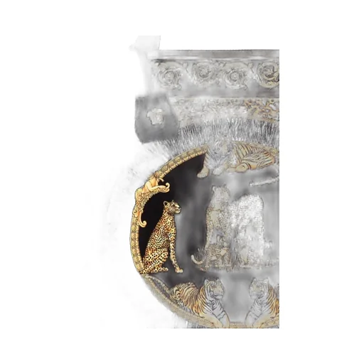 Animal-Print Baroque Tote Bag
