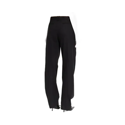 Medusa-Button Panel Trousers