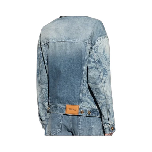 Floral-Print Denim Jacket