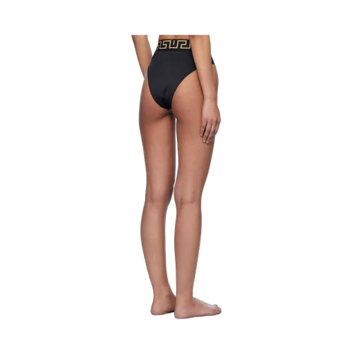 Greca Border High-Waist Bikini Briefs