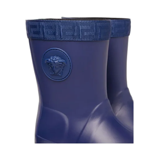 Greca Medusa Head Motif Rain Boots