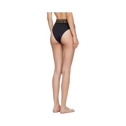 Greca Border High-Waist Bikini Briefs